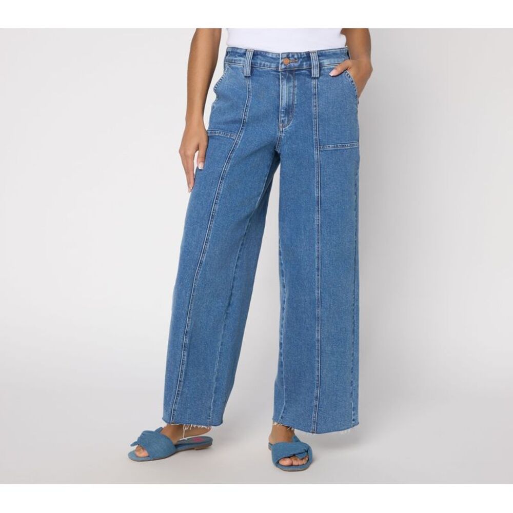 NYDJ Women's Pants Sz 6 Make Your Selection: HR Sim Utility Pocket Blue